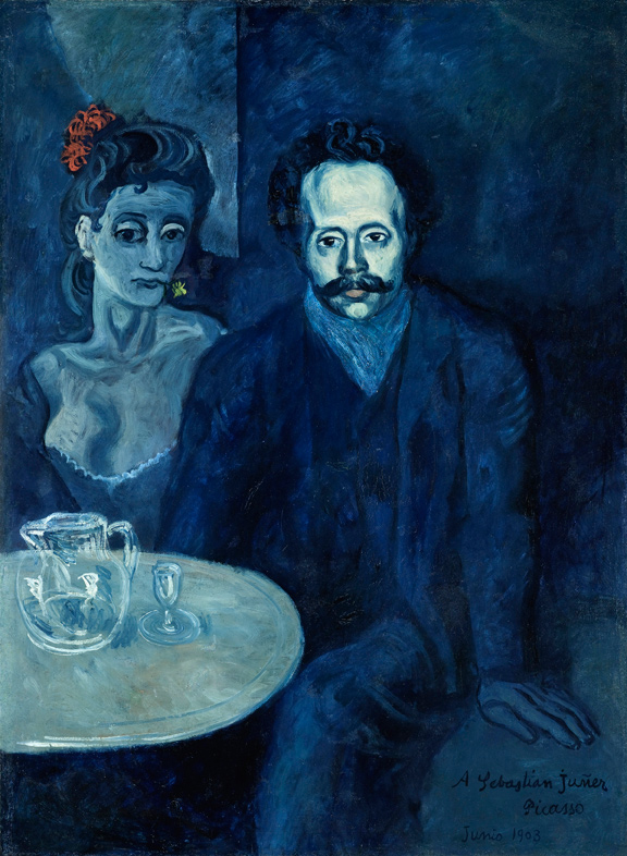 picasso blue period art. boozy lue-period Picasso from